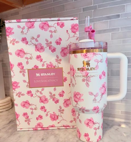 Stanley 1913 x LoveShackFancy Ribbon Rosa H2.0 FlowState™ Tumbler | 40 OZ photo review